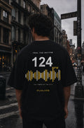The Tempo Tee worn on a model — FLYLYFE 124 BPM house music tee